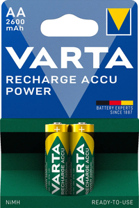 Аккумулятор бытовой Varta R6 AA BL2 NI-MH R2U 2600mAh (2/20) НОВЫЙ Дизайн