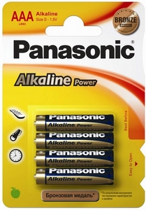 LR3 Panasonic Alkaline Power BL-4 (батарейка ААА,1.5В) (4/48/240)