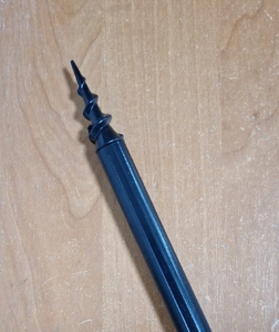 Подставка с буром, толстая, резьба под сигнализатор, 1,2м (5/100)