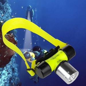 Фонарик на лоб аккумуляторный ПОДВОДНЫЙ CREE LED, XQ05