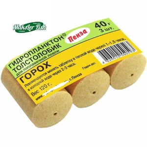 Технопланктон "Гидропланктон" (40г*3шт) горох