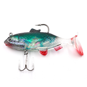 N-BEC-10001, Приманка оснащенная 2шт Namazu PVC Carp, L-100 мм, 31 г, цвет 01