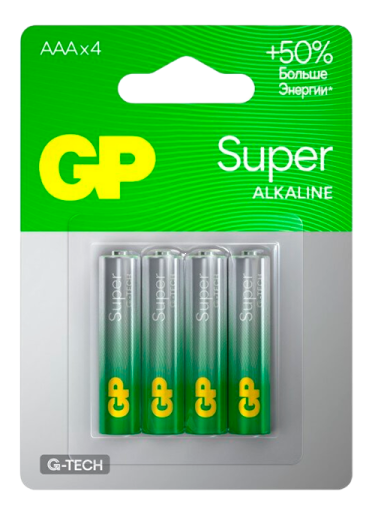 LR3 GP G-Tech Super alkaline ААА, BL-4, alkaline (4/40//320)