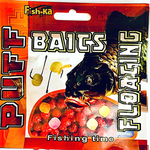ПУФФ Fish.Ka ПЛАВ-насадка клубника 7-9мм 100шт (1974) (10/200)