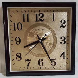 Часы настенные пластик, 30х30 см (2843D-BR)