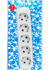 Колодка Smartbuy 5 гнезд 16А/3,5кВт c заземлением (SBE-16-5-00-Z)
