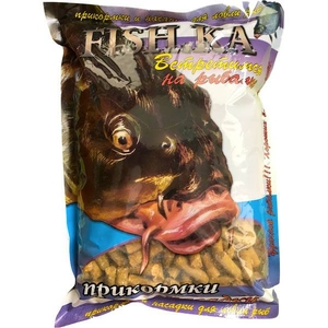 Прикормка "Fish.ka" Карп-Карась  КЛУБНИКА ГРАНУЛЫ 8мм 0,8кг (10) (1489)