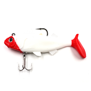 N-BEP-10009, Приманка оснащенная 2шт Namazu PVC Perch, L-100 мм, 40 г, цвет 09