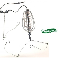 Готовый монтаж Maksler Fish Груша оснащенная 70 гр. 3 крючка, отвод, коромысло