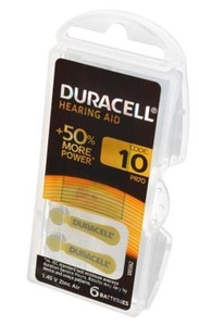 ZA10 Duracell 6BL Оригинал для слуховых аппаратов (6/60)