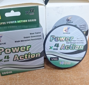 Шнур плетенный 4Х Power Action, 100м, 0,18мм (10)