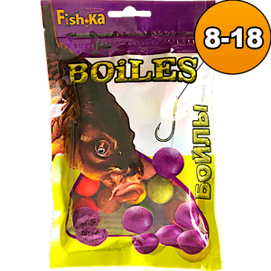 Бойлы "Fish.ka" тонущие АССОРТИ 8-18мм 100г (900) (2/6)