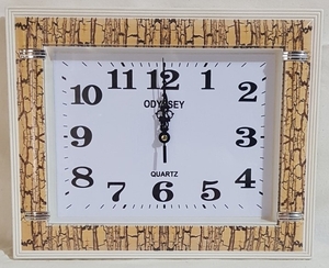 Часы настенные, пластик, 32х25см, (697-В)