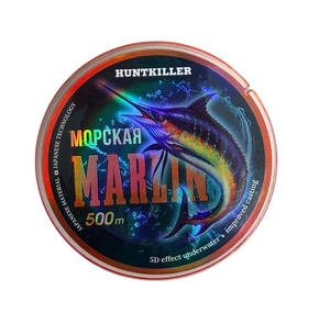 Леска морская HuntKiller MARLIN, 500м, 0,20мм (1/6)