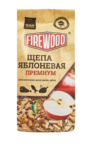 Щепа для копчения яблоня Fire Wood 200гр (3/24)