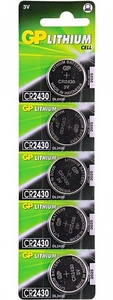 CR2430 GP BL5 3V Lithium Оригинал (5/100)