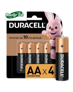 LR6 Duracell BL4 (батарейка, 1,5V, АА) (4/48/192)