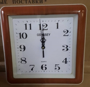 Часы настенные пластик, 25х25см, арт. 2015