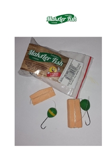 Шамат Maksler Fish с крючком Mustad №6 на кефаль (кратно 5шт)