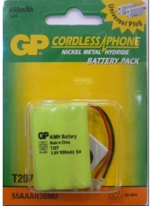 аккумулятор  GP  Т-207 (550mAh 3.6V) 55AAAH3BMU (P-102) (14)