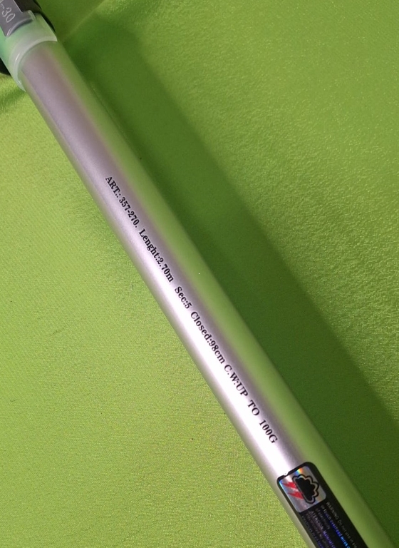 Спиннинг телескоп Kaida PoweFiber Thump до 100гр, (357-270), 2,7м