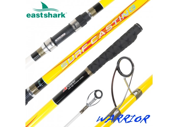 Удилище морское EastShark Warrior Surf 100/250gr 4.5m желтый (4503 / 401011)