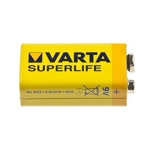 6F22 VARTA SUPERLIFE (9V, крона солевая, без блистера) (12/216)