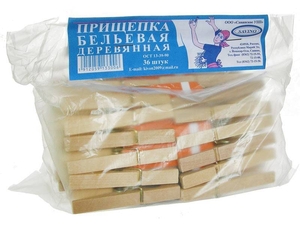 Прищепки деревянные 3*12шт Savino (66)