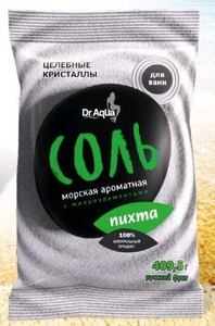 Соль морская природная для ванн Пихта 409,5гр п/пакет (1/40)