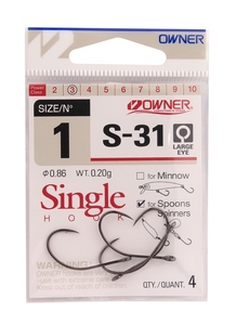 Крючки OWNER S-31 №1 большое ушко (10)