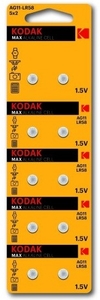 Kodak AG11 (361) LR721, LR58  батарейка часовая (10/100/1000)