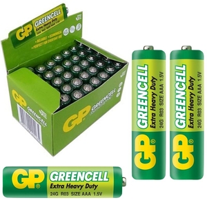 R3 GP GreenCell AAA Shrink 2 Heavy Duty 1.5V (40/200/1000)