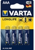 LR3 Varta LONGLIFE AAA BL4 Alkaline 1.5V (4103) (4/40/200)
