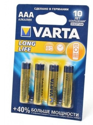 LR3 Varta LONGLIFE AAA BL4 Alkaline 1.5V (4103) (4/40/200)
