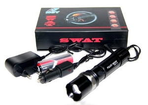 фонарик аккум POLICE/SWAT.(зарядка от сети и прикуривателя) ZOOM, YY-110/А131 (1/60)