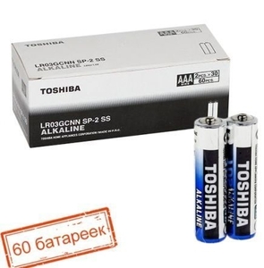 LR3 Toshiba АAA, щелочная, 2shrink, (60/1200)