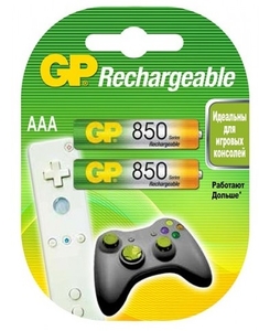Аккумулятор бытовой GP R03 AAA BL2 NI-MH 850mAh в пластиковой упаковке (2/20)