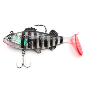 N-BEP-10001, Приманка оснащенная 2шт Namazu PVC Perch, L-100 мм, 40 г, цвет 01