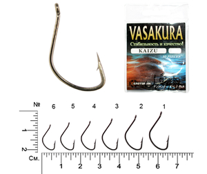 Крючки KAIZU BL Vasakura №7 (уп/10 шт) мягк уп.
