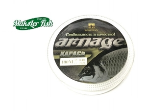 Леска ARNAGE Карась 100 м, белая,  0,40мм (114011)