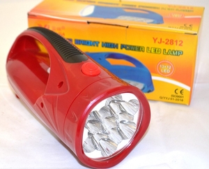Фонарь аккум., ручной, 13LED + 12LED нижний.свет арт.2812