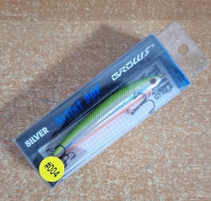 Воблер Viking Silver Minnow 110F, 10гр, 110мм, 0,3-1м, #004