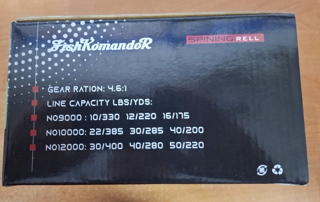 Катушка Komandor 6+1 подш., 4.6:1, байтран., NO9000