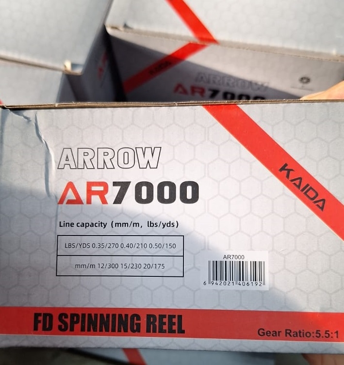 Катушка Kaida Arrow с леской, 8+1 подш., 5.5:1, AR7000