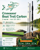 Спиннинг Boat TROLL, carbon, 2х частн., 50-180гр, 2,4м