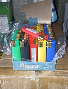 Зажигалка Панда 833-2, 5 цветов, пьезо (50/1000)