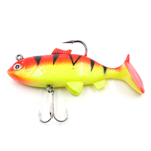 N-BEC-8008, Приманка оснащенная 2шт Namazu PVC Carp, L-80 мм, 16 г, цвет 08