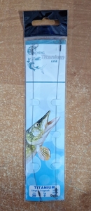 Поводок на хищника 2шт, Titanium, 20см, 9кг (5/20)