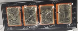 Набор зажигалок бензиновых из 4х шт, цена за уп., арт. 1250-7 (1/5)