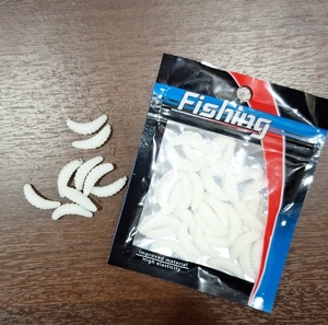 Силикон Fishing ОПАРЫШ белый 40шт, 2,5см